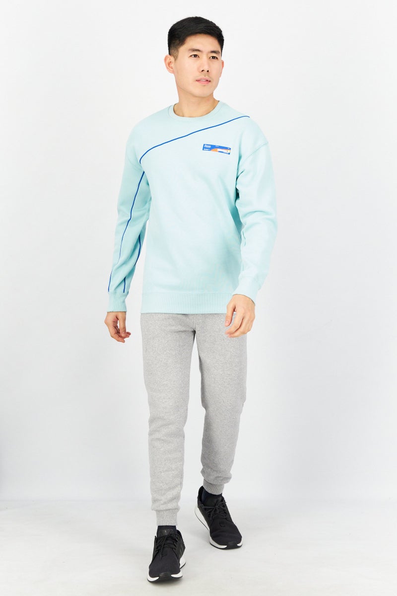 PUMA Men Sportswear Fit Long Sleeve Sweatshirt, Turquoise - Image 2